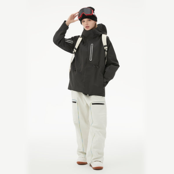 3L DualZip DWR Jacket with Recco Black